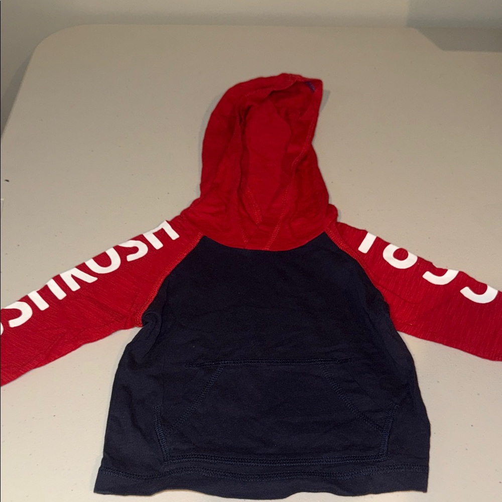OshKosh B'gosh Red and Navy Kids Hoodie